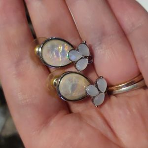 Opal earrings